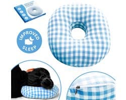 MiMaHome Piercing Kussen Pro - Ringkussen - Kussen met Gat voor oor - Zijslaper Kussen - Piercingkussen - Donut Kussen - Oorkussen