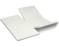 Cinderella - Sundays - Topper Hoeslaken met dubbele split - Tot 15 cm matrashoogte - Satijn - 180x200 cm - Ivoor