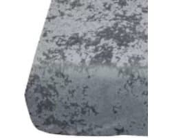 Velvet Couture - Crushed Velvet Hoeslaken - 180x200 - 30CM Hoekhoogte - Antraciet