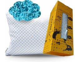 RAMBUX® Hoofdkussen Ergonomisch – Traagschuim – Verstelbare Vulling – 70x50 cm