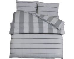 Dekbedovertrekset | Beddengoed 200x200 cm katoen grijs
