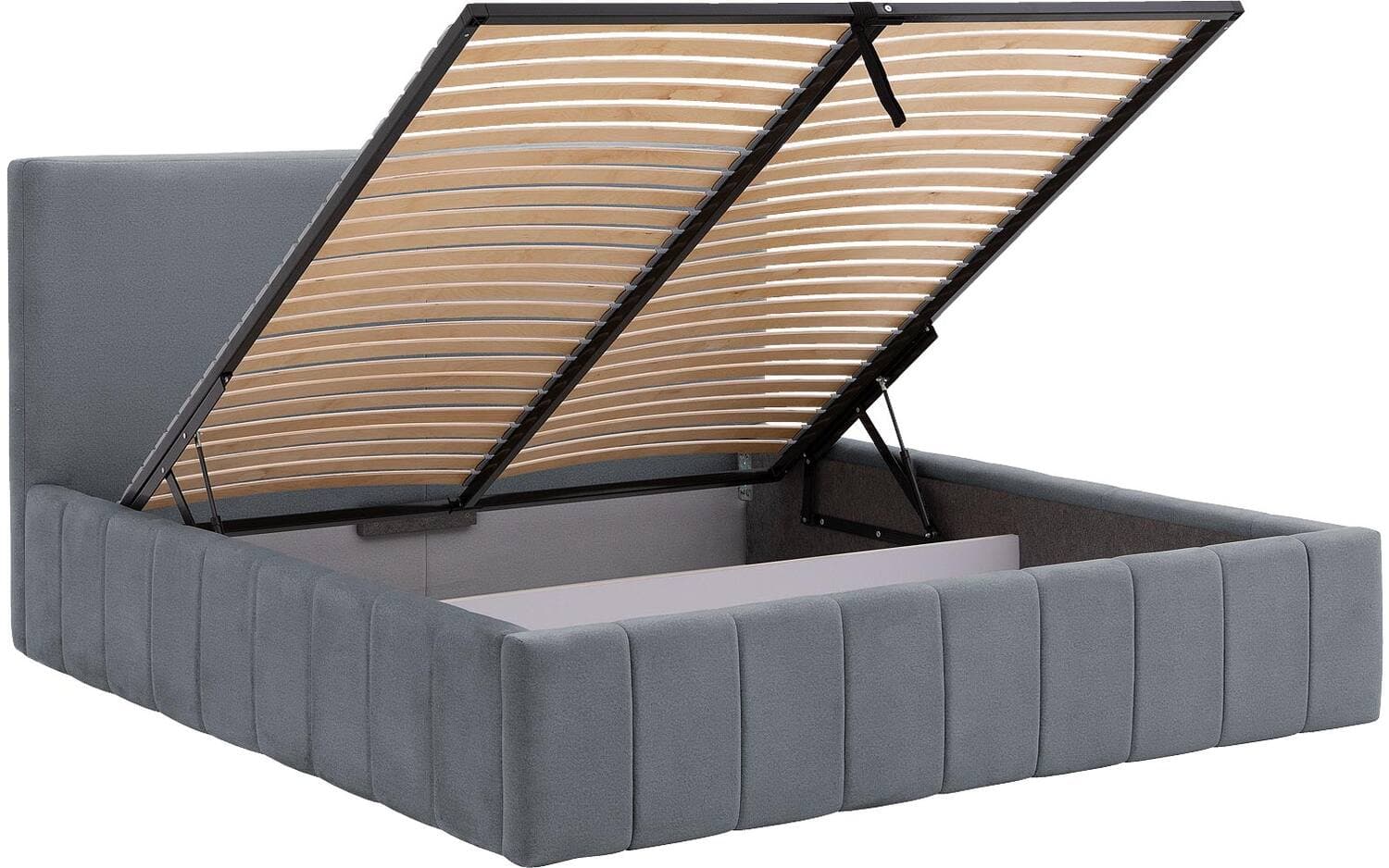 Goossens Bedframe Carte, 180 x 200 cm met storage, met 2x lattenbodem