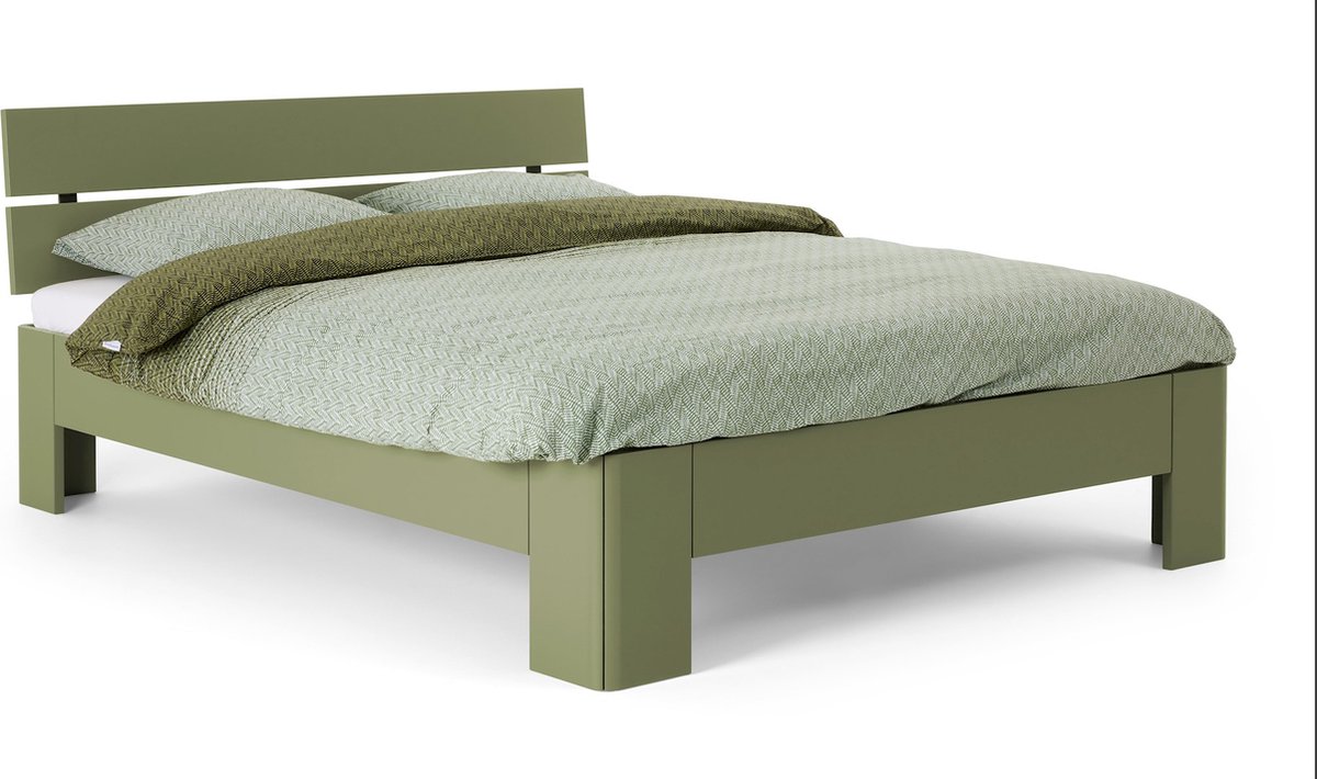 Beter Bed Fresh 500 Bedframe met Hoofdbord 120x220 cm Rietgroen