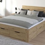 Bed FLASH 180x200 cm artisan eik met lades