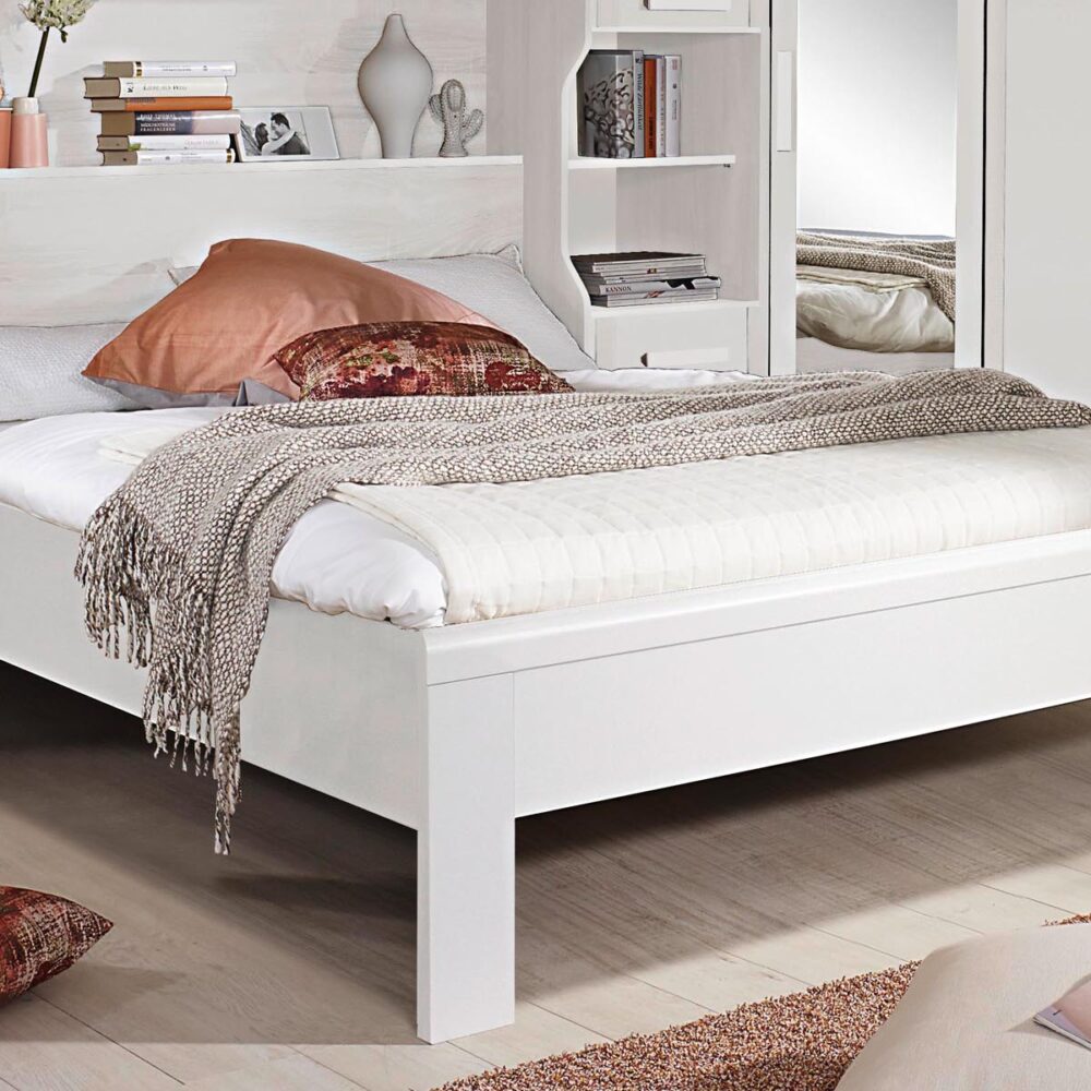 Bed RIGA 160x200 cm wit zonder lade