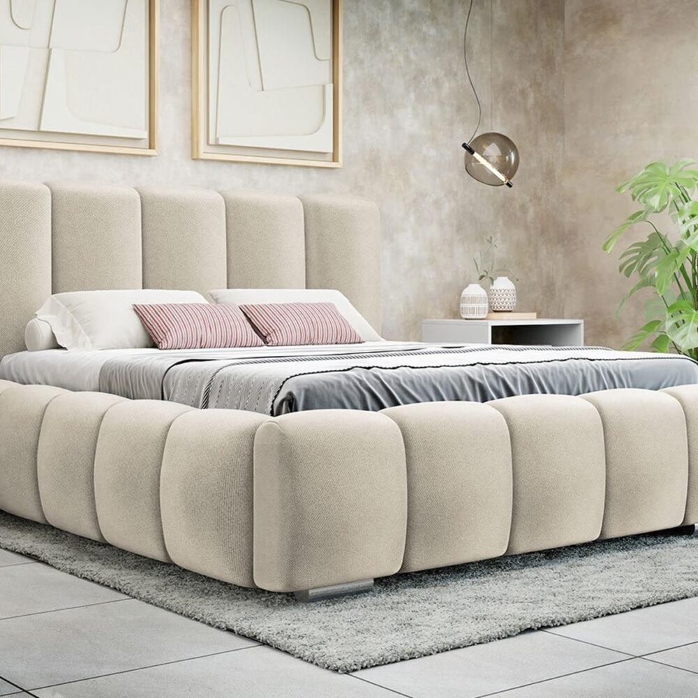 Bed met opbergruimte WIKOPIA 180x200 cm beige