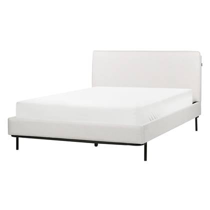 Beliani-CORIO-Tweepersoonsbed-Lichtgrijs-140 x 200 cm-Polyester