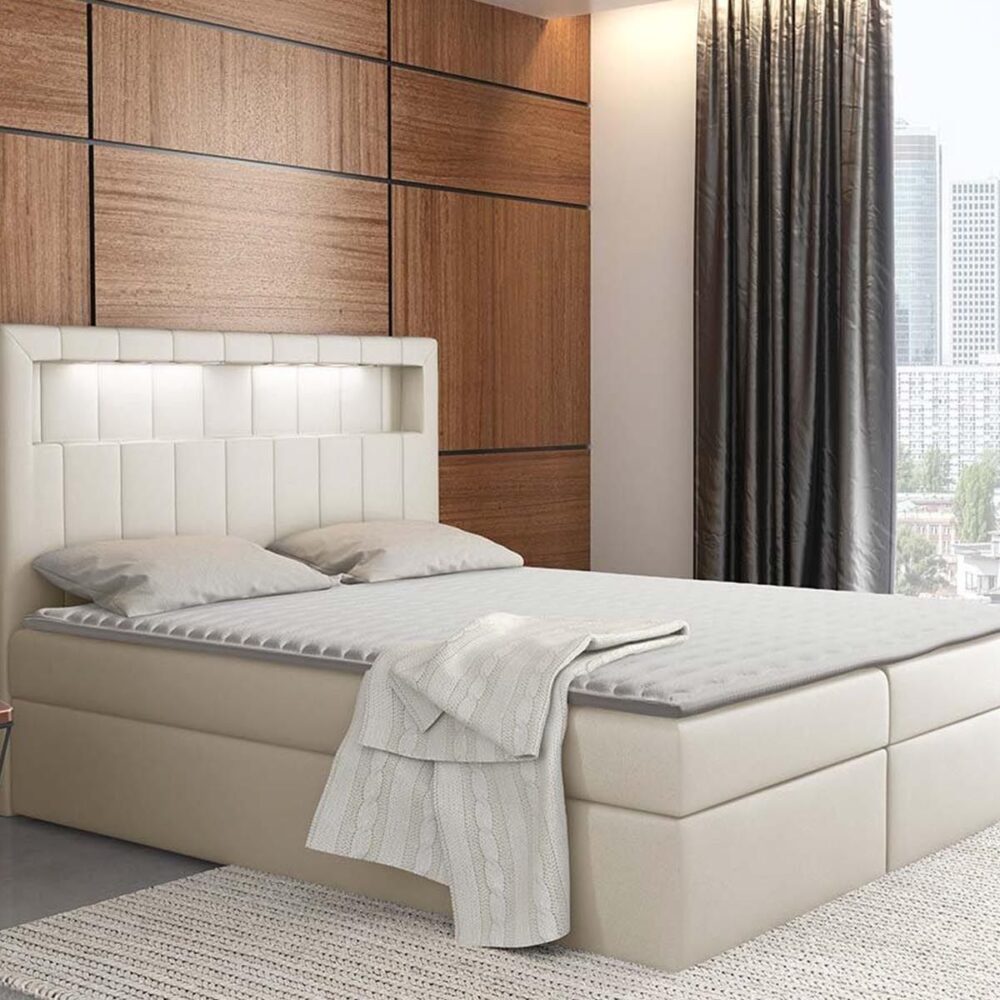 Boxspring ASPYRA 180x200 cm beige