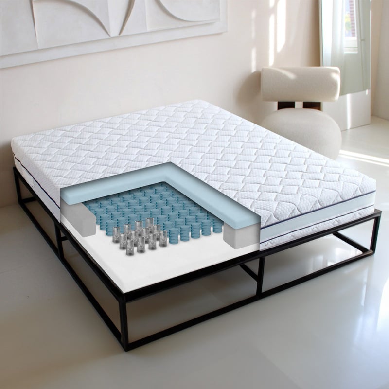 Matras Roma - Pocketvering - 180x210 cm met Pocketvering Kern - Van Zydante - Comfort: Medium/stevig - Dekbed-Discounter.nl