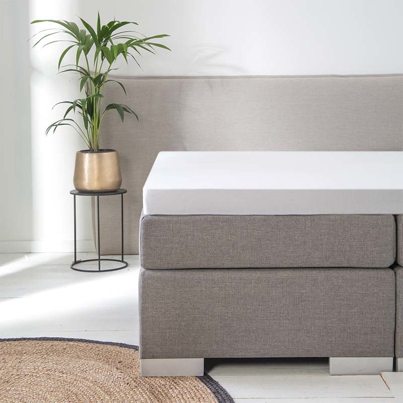 Molton Hoeslaken Luna - - 180x200 cm - Luna Bedding Matrasbeschermer - Dekbed-Discounter.nl