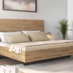 Tweepersoonsbed FLORILLA 160x200 cm artisan eik