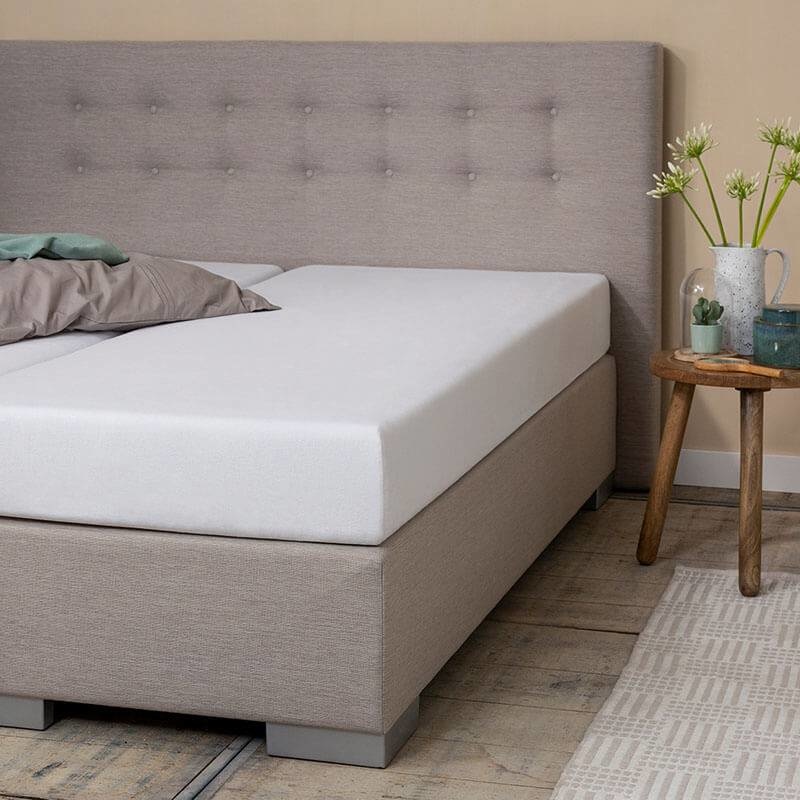 Molton Hoeslaken Extra Luxe - 100% katoen - Standaard Matras - 180x200 cm - Presence Matrasbeschermer - Dekbed-Discounter.nl