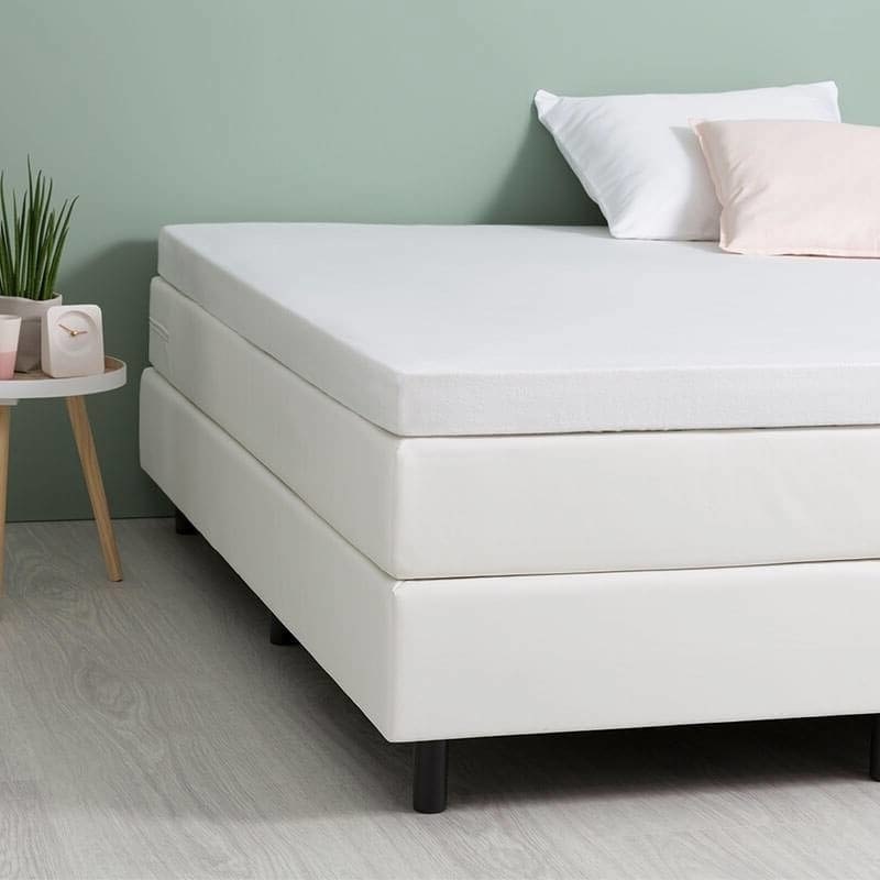 Molton Hoeslaken Stretch - 180x210 cm - Fresh and Co Matrasbeschermer - Dekbed-Discounter.nl