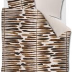 vtwonen dekbedovertrek Botanic Stripe Terra