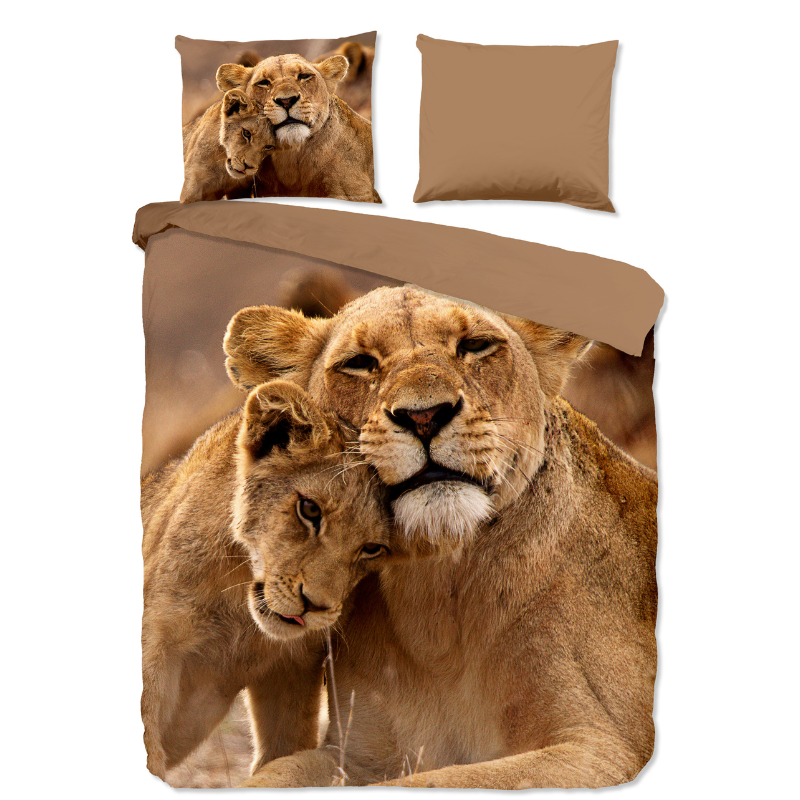 Dekbedovertrek Lovely - Lits-Jumeaux (240x220 cm) - Meerkleurig Microvezel - Dessin: Dieren, Natuur - Pure - Dekbed-Discounter.nl