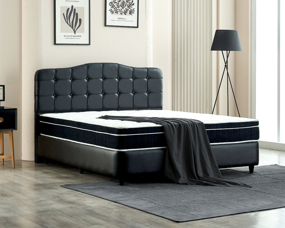 Dreamhouse - Marrakech Boxspring met opbergruimte - Kunstleer Zwart - 160 x 200 / met montage