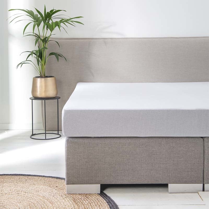 Molton Hoeslaken Luna - - 160x200 cm - Luna Bedding Matrasbeschermer - Dekbed-Discounter.nl