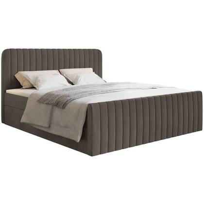 NADUVI Collection Boxspring Adrien velvet met opbergvak 200x200