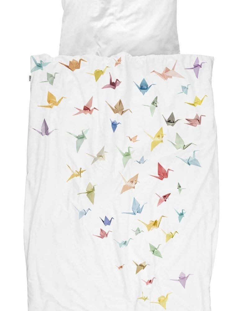 Snurk Crane Birds dekbedovertrek