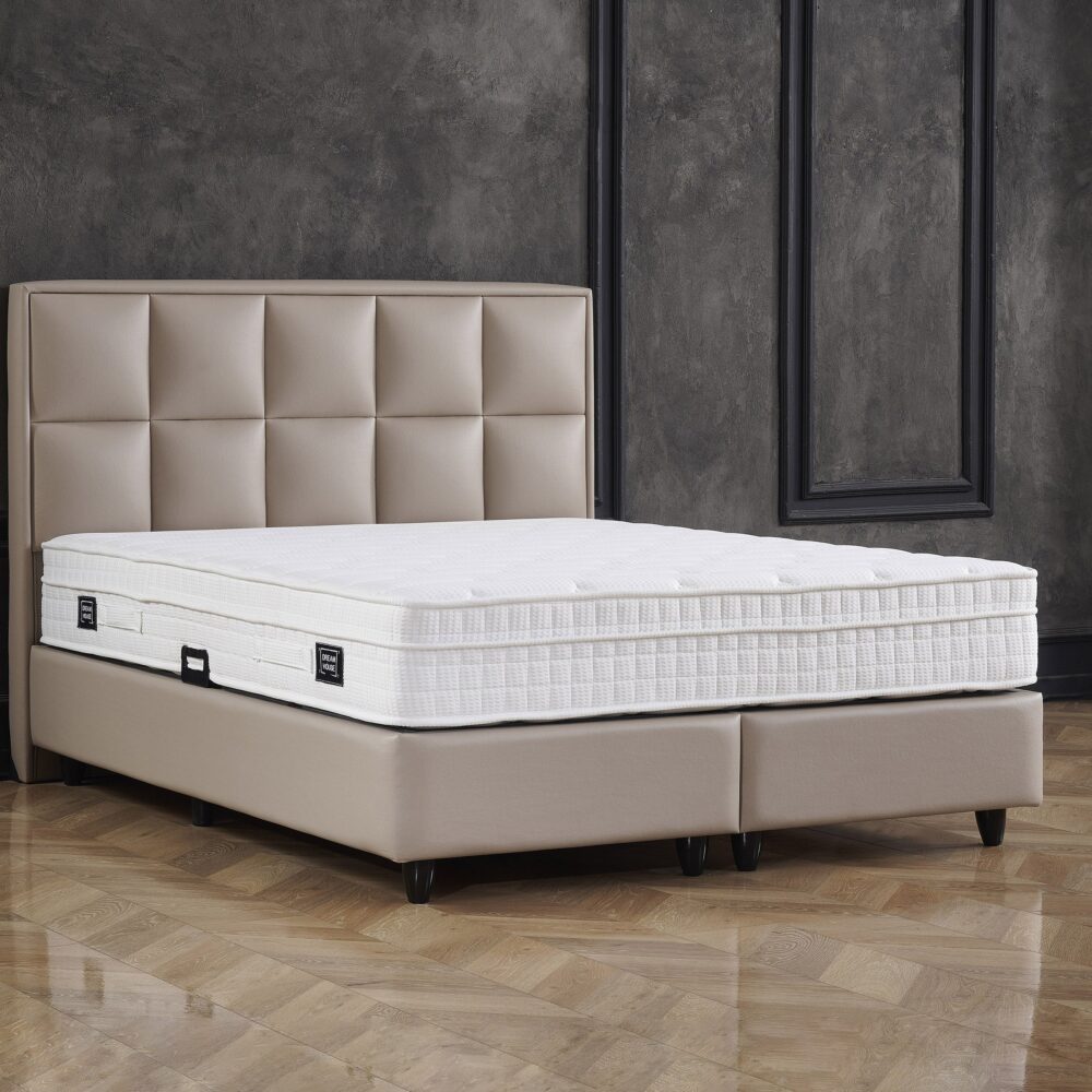Dreamhouse - Miami Boxspring met opbergruimte - Taupe - 180 x 200 / Met montage