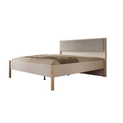 Meubella - Tweepersoonsbed Bahia 2 - Beige - 180x200 cm