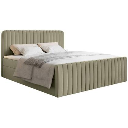 NADUVI Collection Boxspring Adrien chenille met opbergvak 160x200