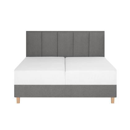 by fonQ Fjora Boxspring met Opbergruimte 140 x 200 cm - Steengrijs