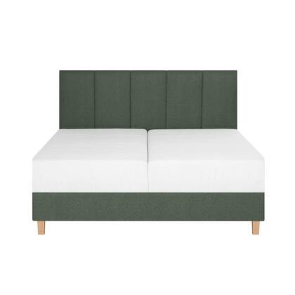 by fonQ Fjora Boxspring met Opbergruimte 160 x 200 cm - Groen