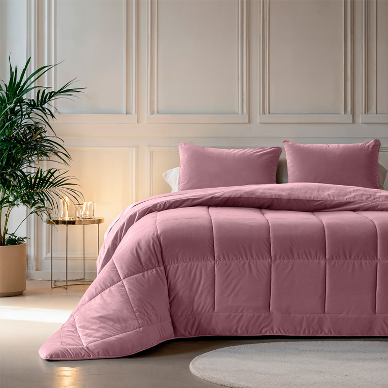 Dekbed Lazy Velvet - Easy - zonder overtrek - 240x200 cm (Lits-Jumeaux) - Sleeptime - 200 Gram per m² - Dekbed-Discounter.nl