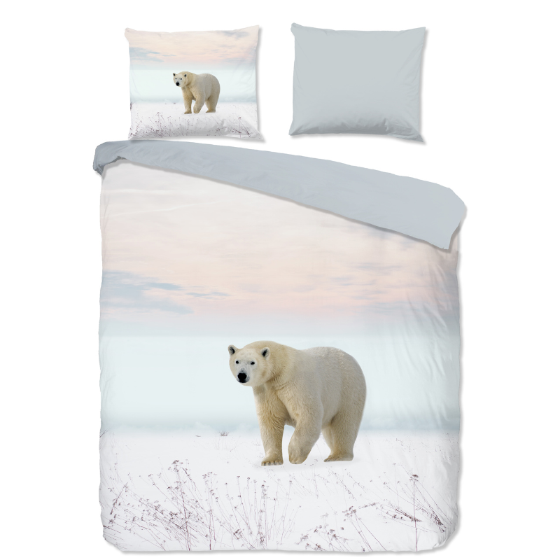 Dekbedovertrek Bjorn Natuur & Landschap & Dieren 240x200 Cm Pure - Dekbed-Discounter.nl