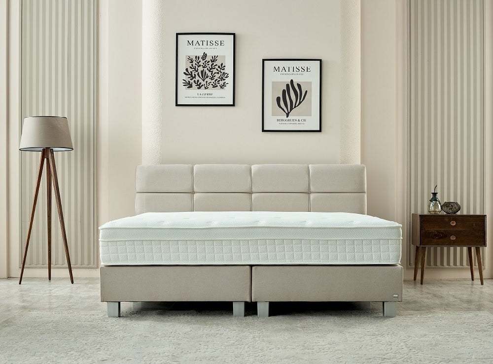 Dreamhouse - Vida Basic Boxspring - Beige - 140 x 200 / Zonder montage