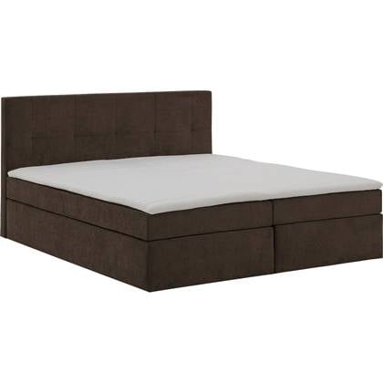 Goossens Boxspring Rud - bruin - 140 x 211 cm cm