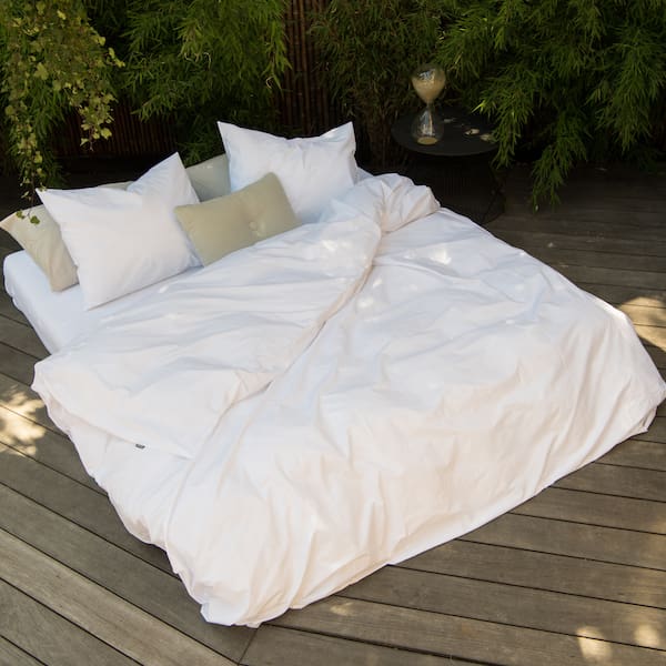 Snurk dekbedovertrek Uni White Flanel