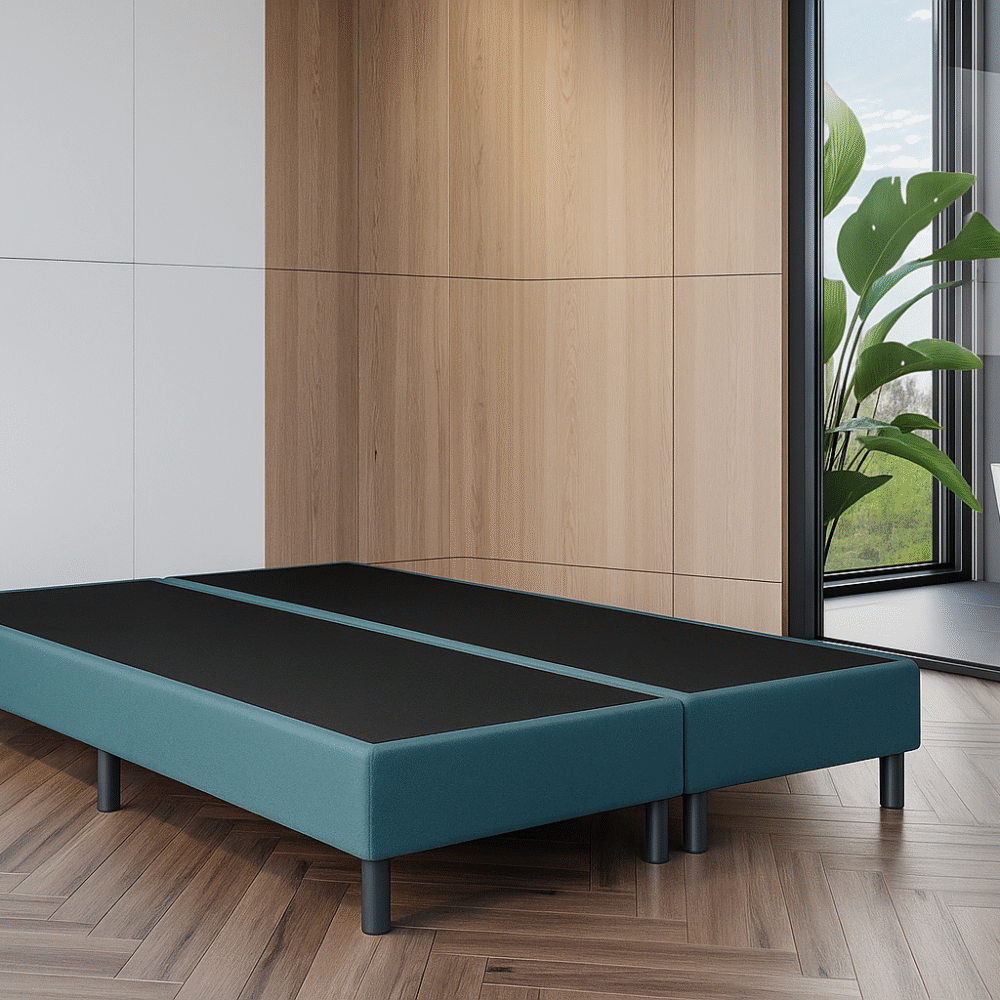 2dekans Boxspring boxen 160 x 200 Ijsblauw - Lichte schade op de hoeken (Zonder Matrassen)