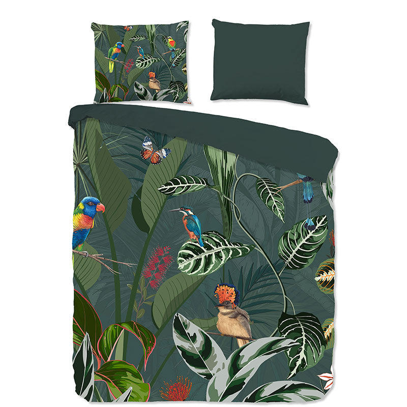 Dekbedovertrek Katoen Charlotte Natuur & Dieren 200x200 Cm Good Morning - Dekbed-Discounter.nl