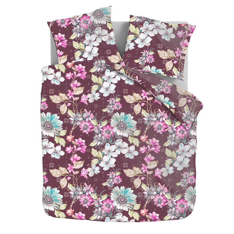 Dekbedovertrek Katoen Flanel Flower Bloemen 240x200 Cm Anti Allergie & Anti Huisstofmijt & Verwarmend Zydante - Dekbed-Discounter.nl