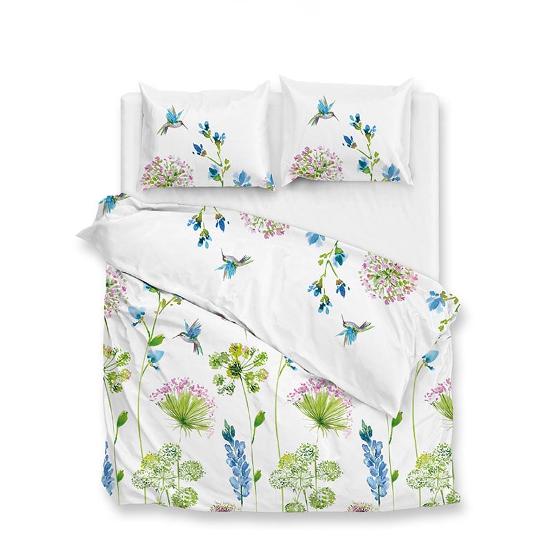 Dekbedovertrek Katoen Satijn Kolie Bloemen 240x200 Cm Zo!Home - Dekbed-Discounter.nl