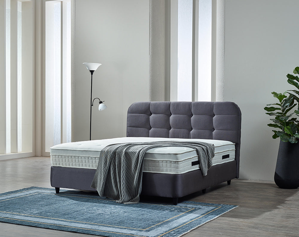 Dreamhouse - Rondo Boxspring met opbergruimte - Antraciet - 180 x 200 / zonder montage