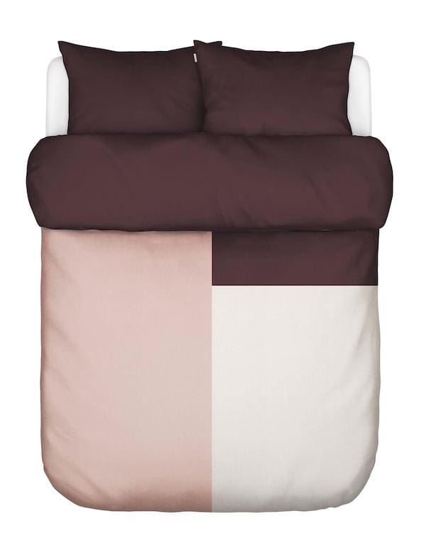 Marc O'Polo Ewon dekbedovertrek Crimson brown