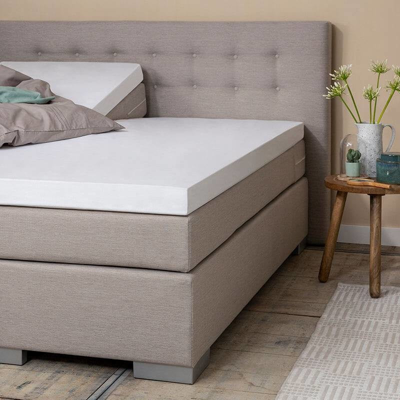 Molton Extra Luxe 100% Katoen Splittopper 180x200 Cm Waterdicht & Anti Allergie & Anti Huisstofmijt & Gezien Op TV & Ademend & Verkoelend