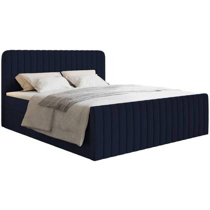 NADUVI Collection Boxspring Adrien velvet met opbergvak 160x200
