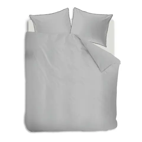 Auping Pearl grey Percale Dekbedovertrek