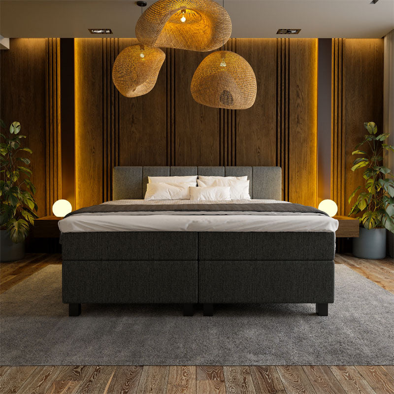 Boxspring Hotel Luxury - Wide - Antraciet - Dekbed-Discounter.nl