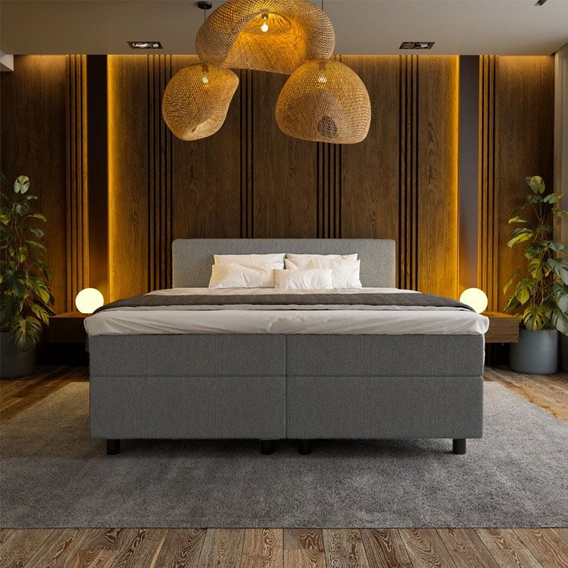 Boxspring Hotel Suite - Grijs - Dekbed-Discounter.nl