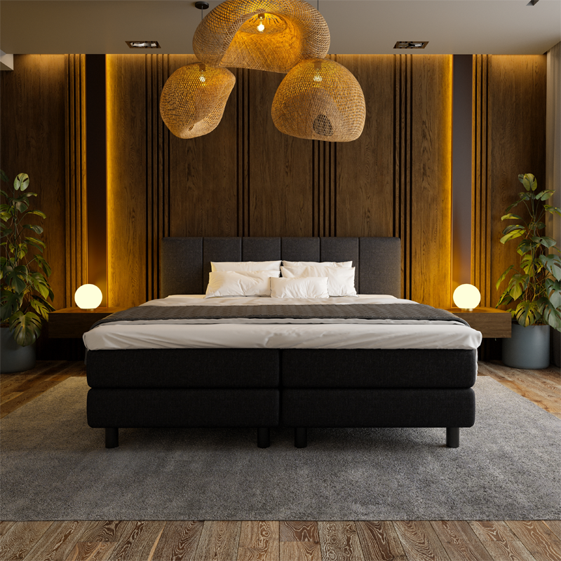 Boxspring Hotel - Wide - Zwart - Dekbed-Discounter.nl