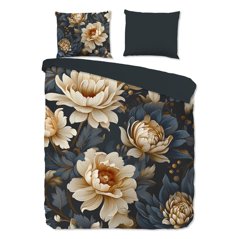 Dekbedovertrek Iron Eenpersoons (140x200 Cm) Meerkleurig Microvezel Bloemen Pure - Overtrek - 140x200 Cm (Eenpersoons) - Pure - Dekbed-Discounter.nl