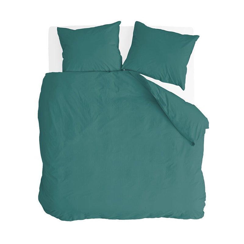 Dekbedovertrek Katoen Go Velvet Groen Eenpersoons (140x200 Cm) Groen Katoen Effen Byrklund - Overtrek - 140x200 Cm (Eenpersoons) - Byrklund - Dekbed-Discounter.nl