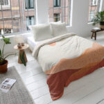 Dekbedovertrek Katoen-Satijn - Beautiful Mind - Eenpersoons (140x200 Cm) - Meerkleurig Katoen-satijn - Landschap - Fresh And Co - Dekbed-Discounter.nl