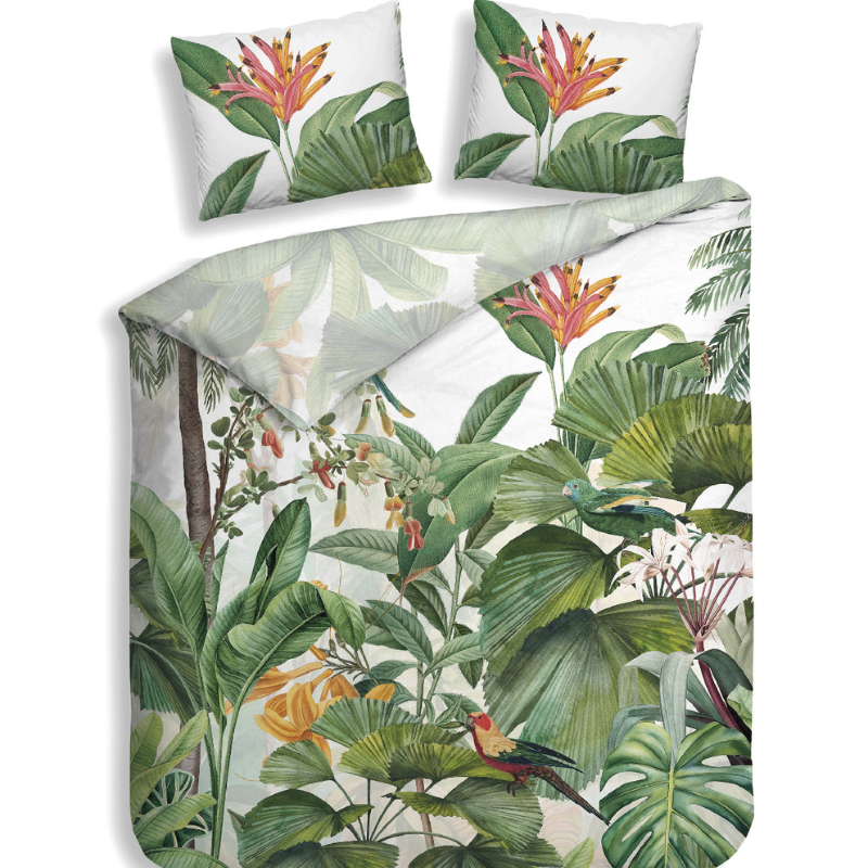 Dekbedovertrek Katoen Satijn Double Face Elisa LitsJumeaux XL (260x200 Cm) Wit Katoen Satijn Heckett Lane - Overtrek - 260x200 Cm (Lits-Jumeaux - Dekbed-Discounter.nl
