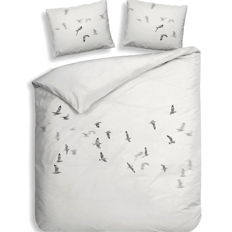 Dekbedovertrek Katoen Satijn Double Face Esma LitsJumeaux XL (260x200 Cm) Meerkleurig Katoen Satijn Dieren Heckett Lane - Overtrek - 260x200 Cm - Dekbed-Discounter.nl